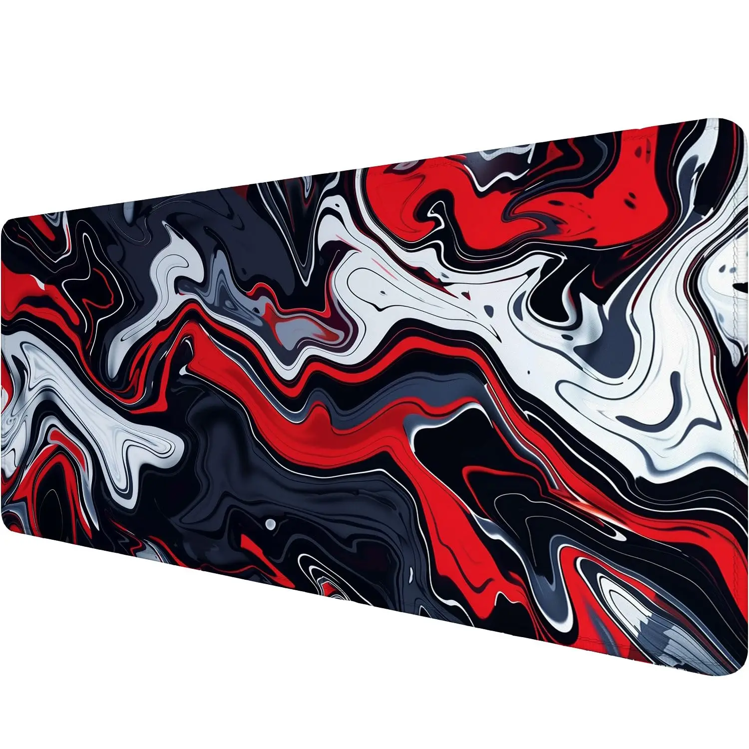 

Игровой коврик для мыши с красным мраморным узором, абстрактные черно-белые коврики для мыши, коврики для клавиатуры ноутбука, настольный коврик, домашний декор для офиса