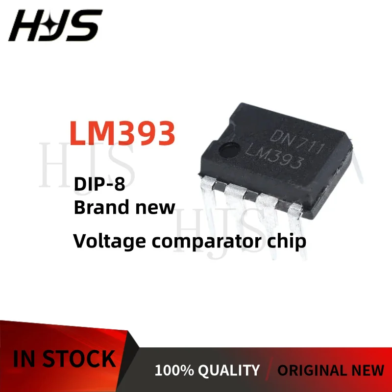 10/20/30PCS 100% New LM393 LM393N 393 LM393P DIP-8 Voltage comparator chip