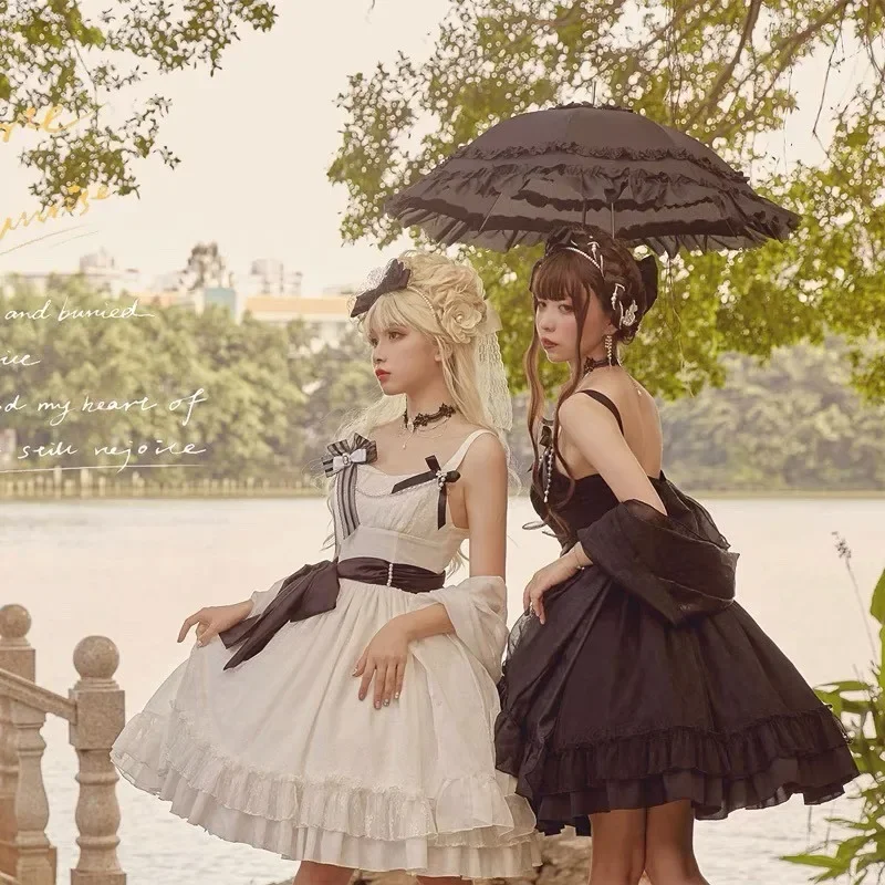

Vintage Gothic Girl Lolita Jsk Dress Summer Lolitas Elegant Princess Vestido Renaissance Tea Party Sexy Women Dresses 2025