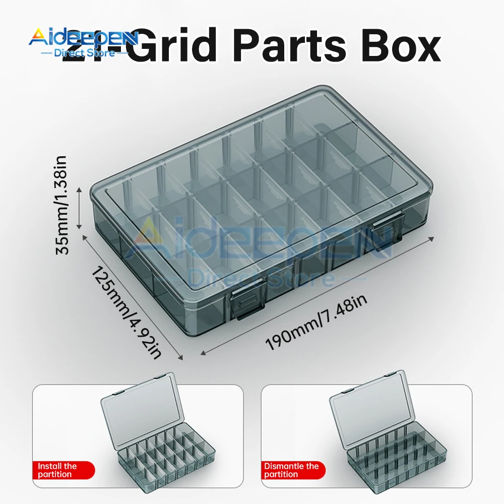 Multifunctional Plastic Tool Box Transparent Thickened High Hardness Pressure Resistant and Classified Storage Tool Box