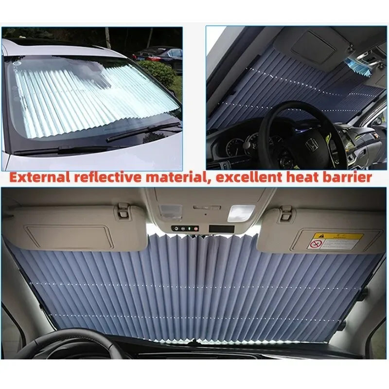 

Car Retractable Sunshade Parasol UV Protection Heat Insulation Auto Accessory