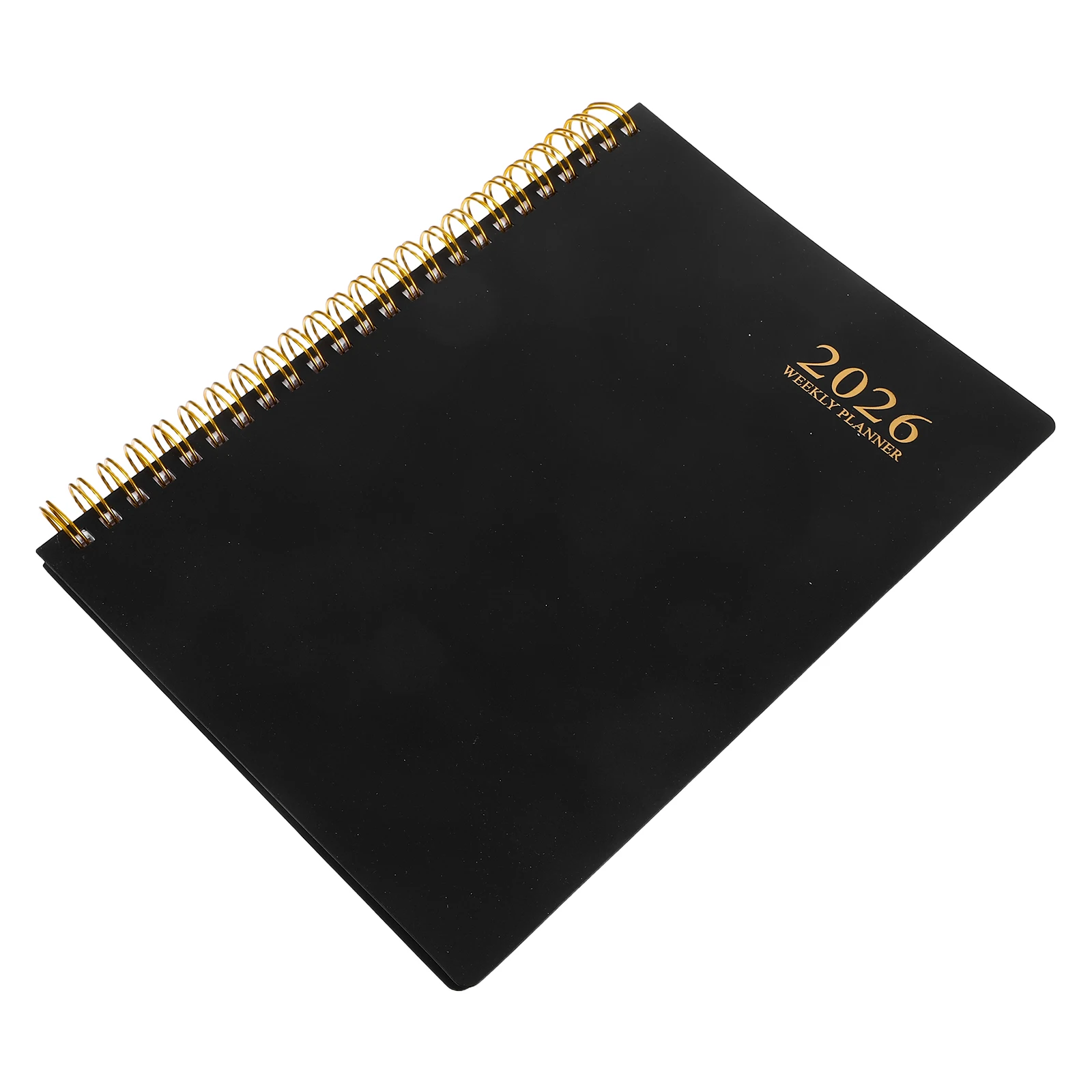 

2026 Planner Organizer Premium Black A5 Size Weekly Monthly Daily Notes Schedule Management for Work School Planner Black