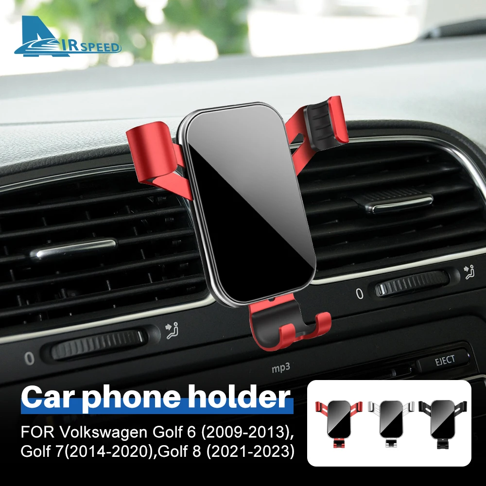 for Volkswagen VW Golf 6 7 8 MK6 MK7 MK8 GTI R 2009-2023 Air Vent Clip Mount Smartphone Accessories-Gravity Car Phone Holder