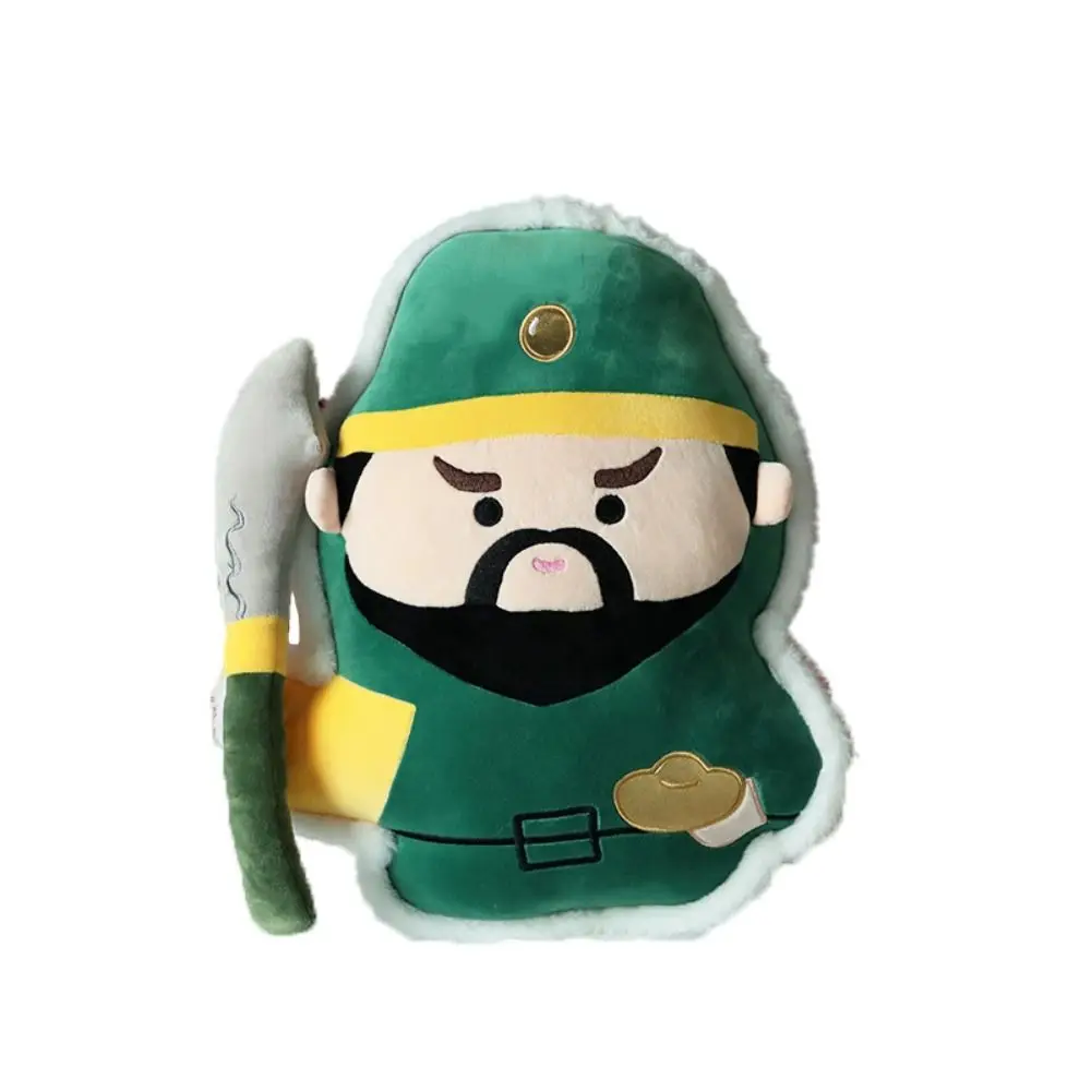 Guan Gong Wealth God Pillows The King of the Tower Wenchang Jun God of Longevity Kawaii Decorative Stuffed Party