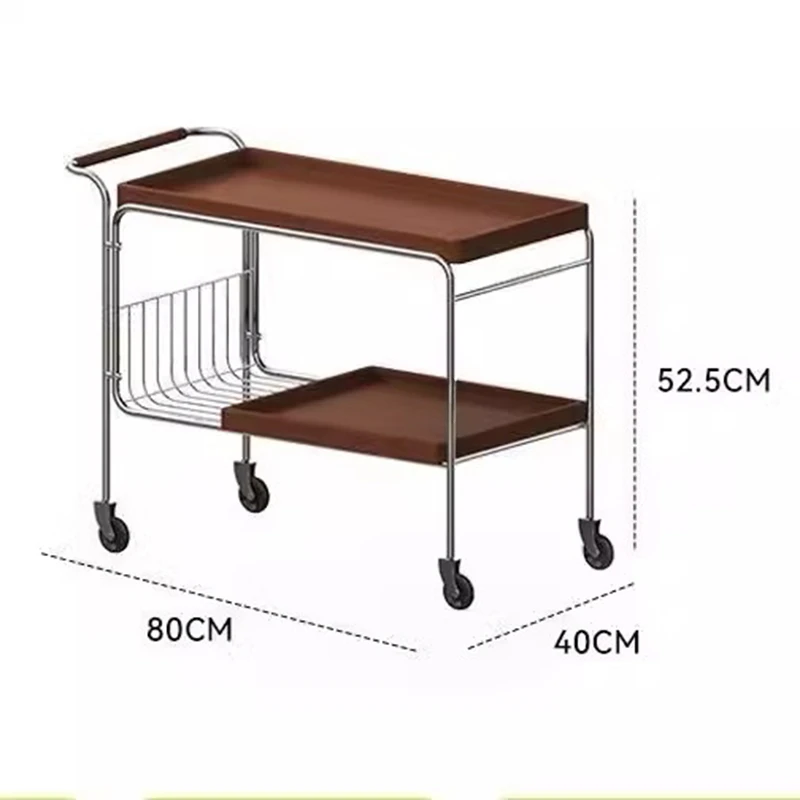 Utility Hotel Trolleys Mobile Wheel Spice Living Room Japanese Coffee Tables Drinks Bar  Kitchen Low Furniture