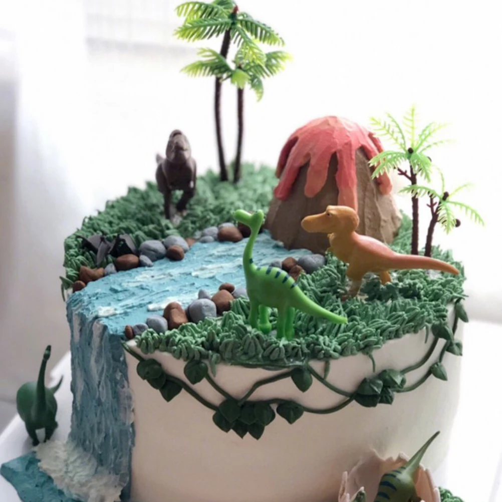

10PCS Coconut Tree nament Cake Decor Large Small Size for Birthday Wedding Party Dessert Topper Safe Lightweight