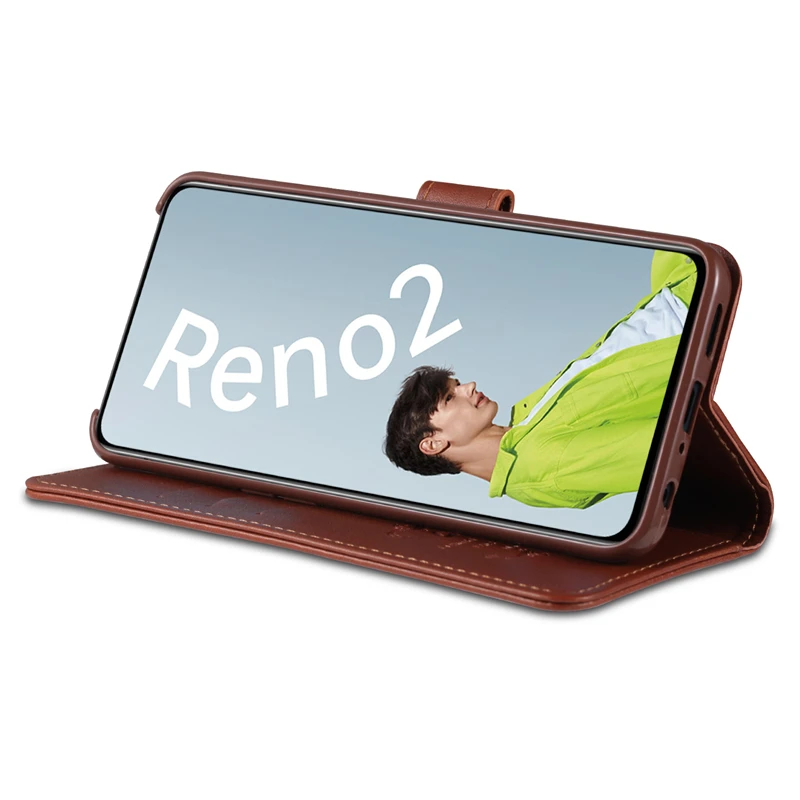 AZNS Case for OPPO Reno 2 Reno2 F Z PU Leather Cover Card Holder Wallet Case fundas coque