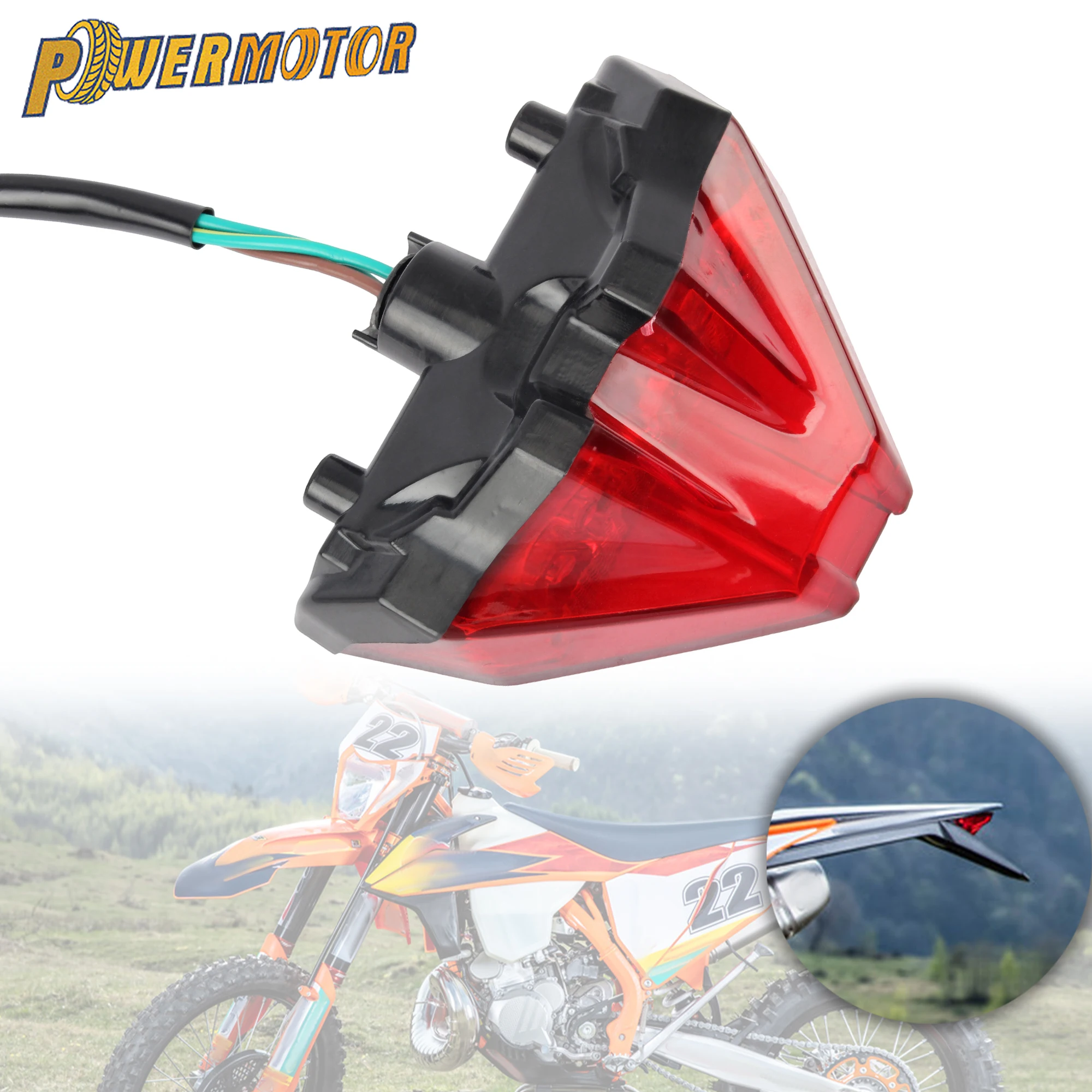 

Motorcycle Brake Tail Light Brake Signal Lamp Taillight For KTM EXC EXCF XCW XCFW 250 350 450 2020 2024 Motocross Accessories