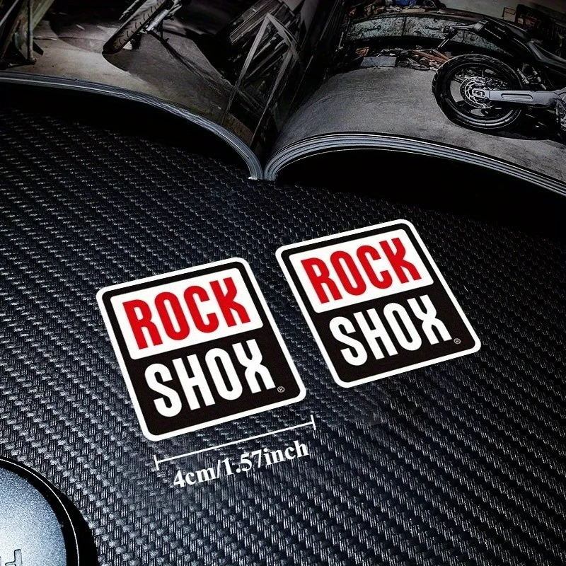 

Набор из 2 наклеек Rockshox для велосипеда, декоративные наклейки для амортизационной вилки и рамы горного велосипеда