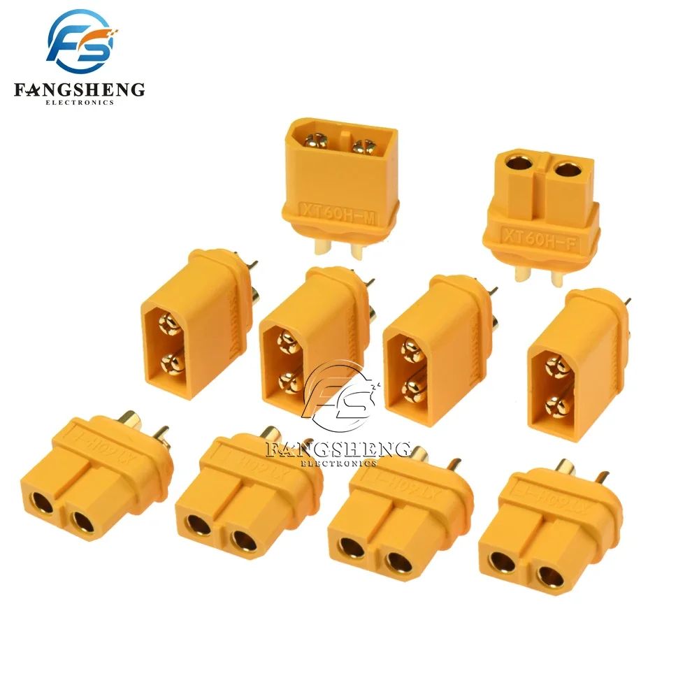 10pcs Amass XT60h connector XT60-H plug with Sheath Housing Female / male XT60 plug for RC Lipo Battery rc cars fpve drones