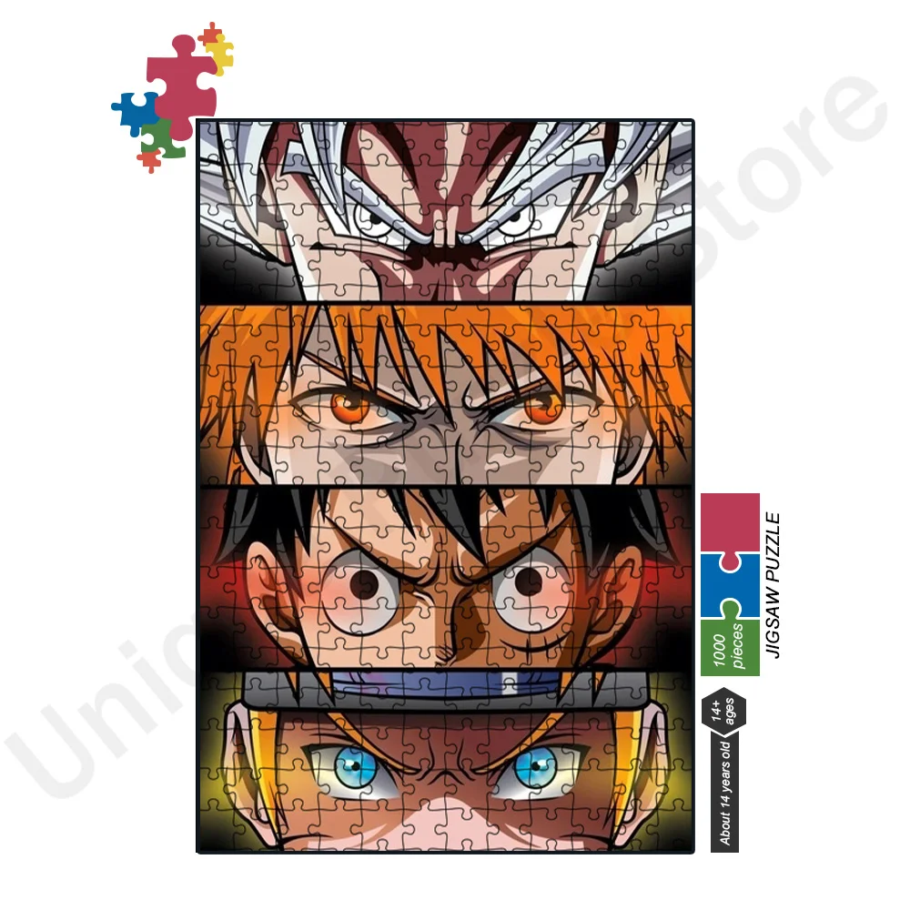 Anime Dragon Ball puzzle 300/500/1000 pezzi puzzle per adulti divertente gioco di famiglia giocattolo educativo Design unico arredamento per la casa