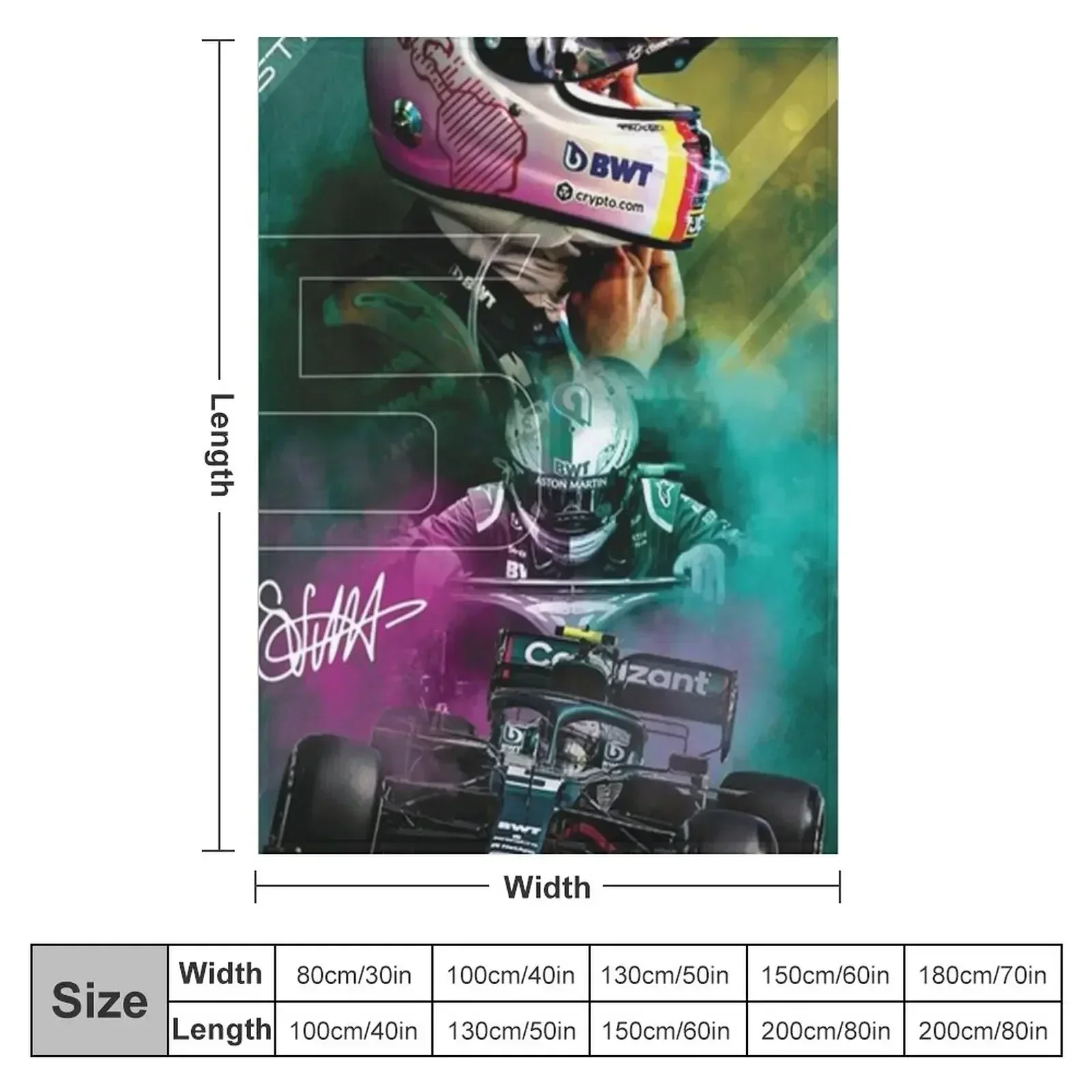 Sebastian Vettel Throw Blanket Summer for babies valentine gift ideas Blankets