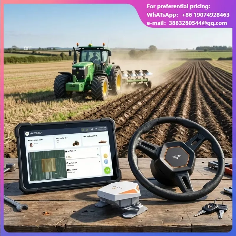 New Design HD818 Support Isobus Agricultural Touch Screen Tractor Navigation Tractor GPS Auto Steer System
