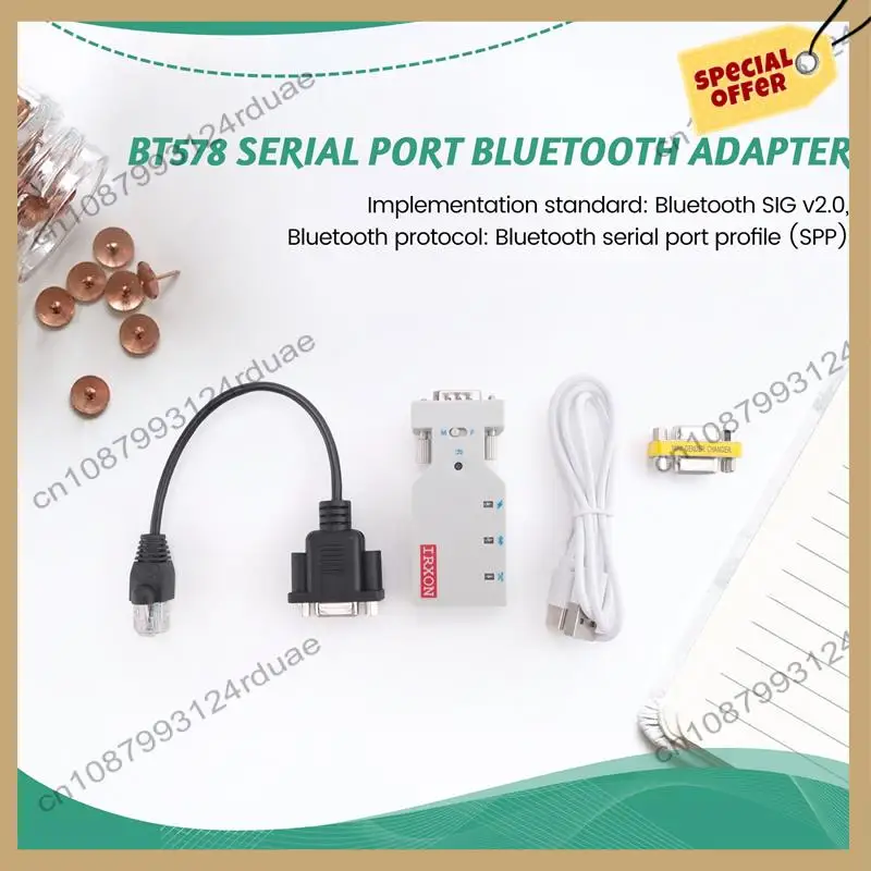 

Последовательный порт A75T Беспроводной модуль Bluetooth RJ45 к линии RS232 Последовательный порт Bluetooth Консольная линия