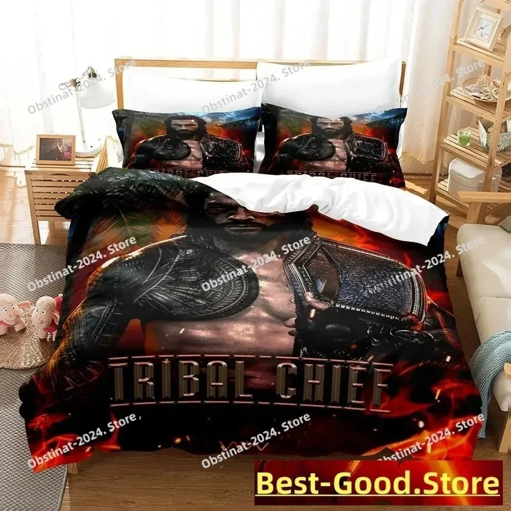 

Wrestler Roman Reigns Bedding Set Printed single Comforter Quilt Bed Cover Duvet Cover Pillow Case 3 Pieces Sets Kids Adult Size