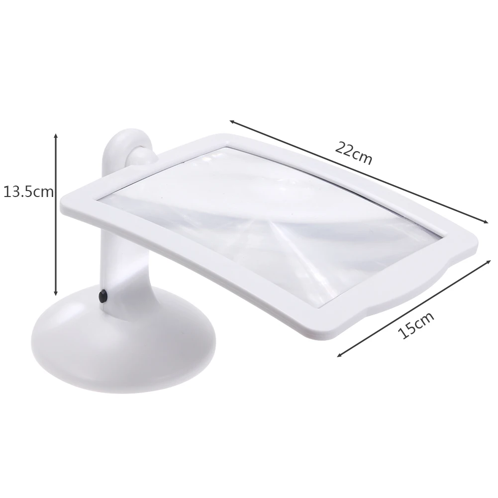 3X 180° Rotatable Illuminated Magnifier Handsfree Loupe Screen Page Magnifying Portable Foldable Multi-function for Older Read