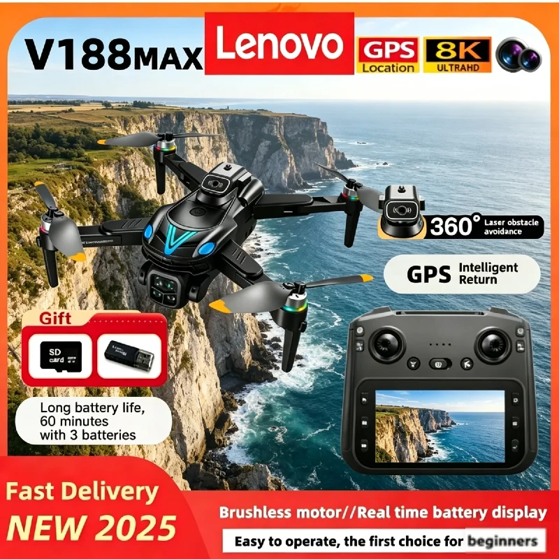 Lenovo 8K Gps Fpv D…