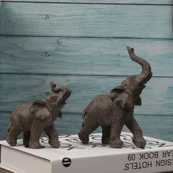 2pcs/set, Elephant Statue, Elephant Decor, Mom Gifts, Elephant Gifts for Women, Home Decor Office Bookshelf TV Stand Living Room