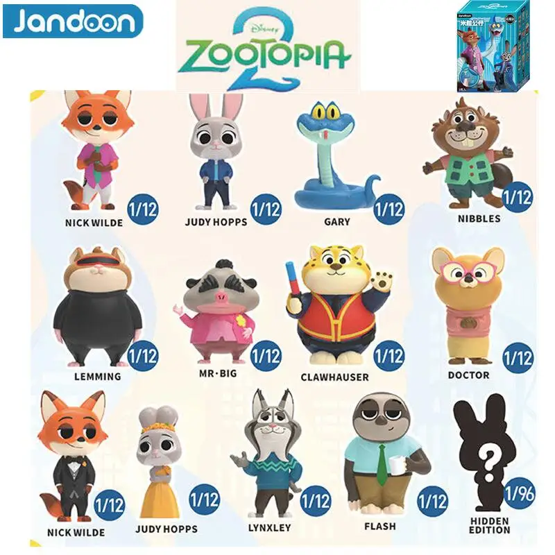 

Горячая новинка: Оригинальная мини-фигурка из Zootopia 2 в слепой коробке – модная коллекционная игрушка, загадочная коробка-сюрприз, милая мультяшная кукла, подарок для детей