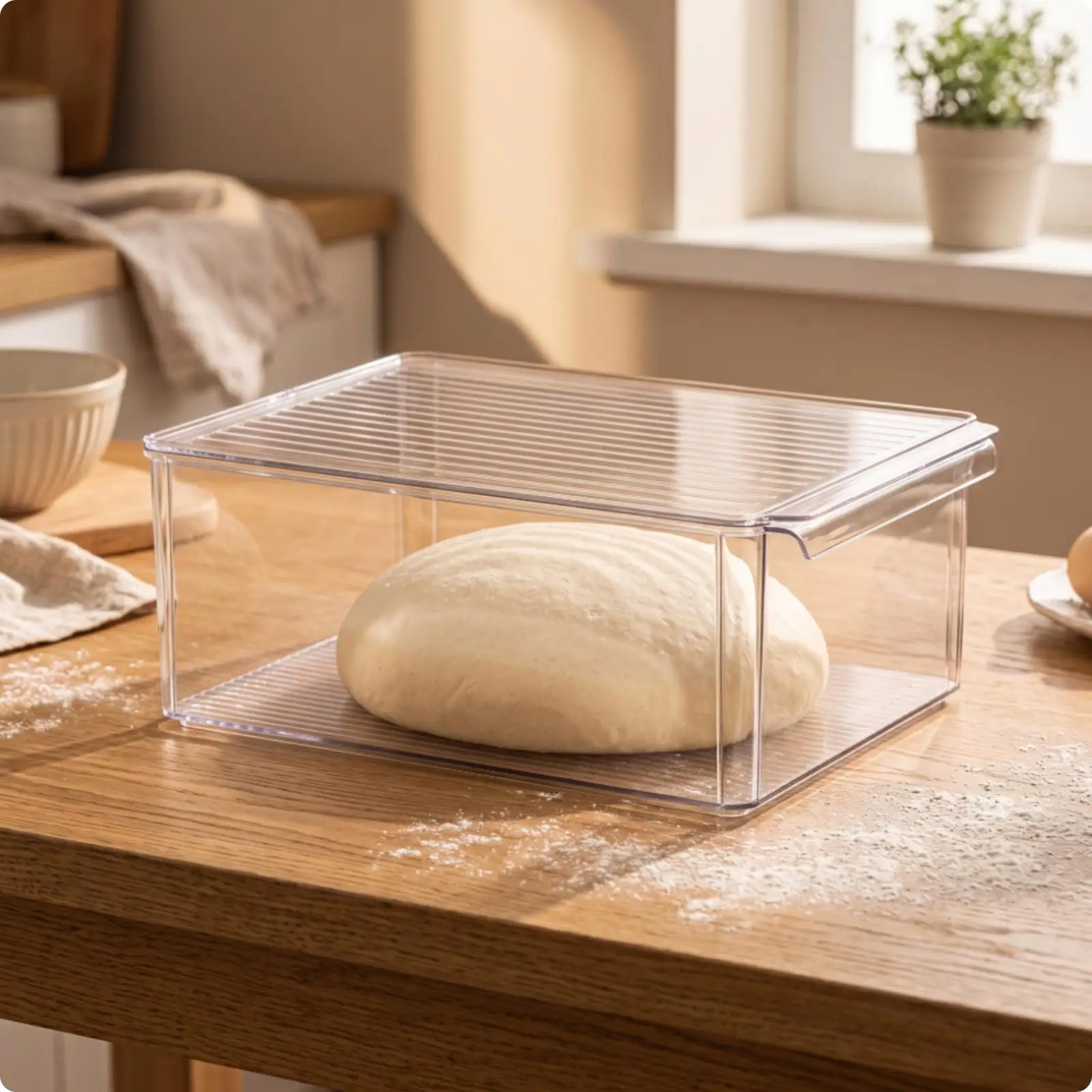 Pastry Proofing Box Food-Grade Pastry Rising Box Rectangular for Kitchen