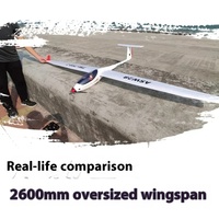 New Euros 2.6 Meter Remote-controlled Aircraft Model Fixed Wing Aircraft Six Channel Remote-controlled Glider Model