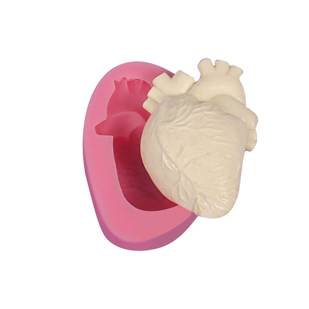 

Heart Shape Silicone Mold Non-Toxic Cake Fondant Chocolate Baking Mold DIY Halloween Party Crafts Silicone Fondant Molds