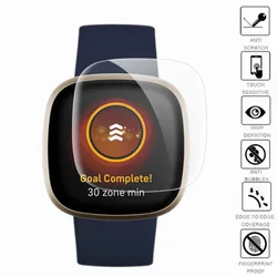 5pcs Soft TPU Clear Protective Film For Fitbit Versa 4/3/Sense 2 Smart Watch Versa4 Versa3 Sense2 Screen Protector Full Cover