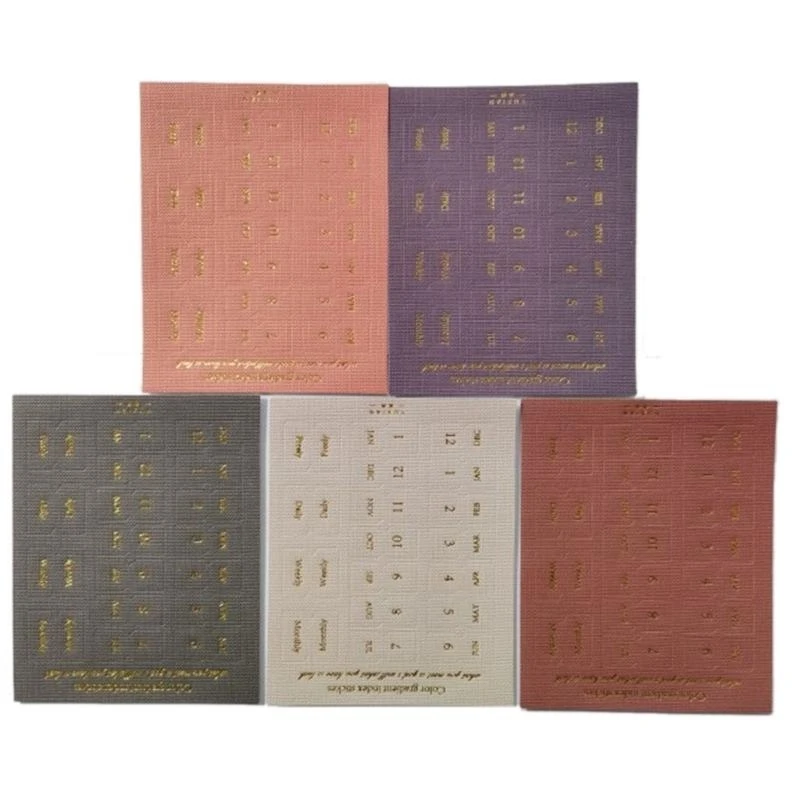 

10 Sheets Monthly Separator Tabs Monthly Tabs Index Sticker For Office Study