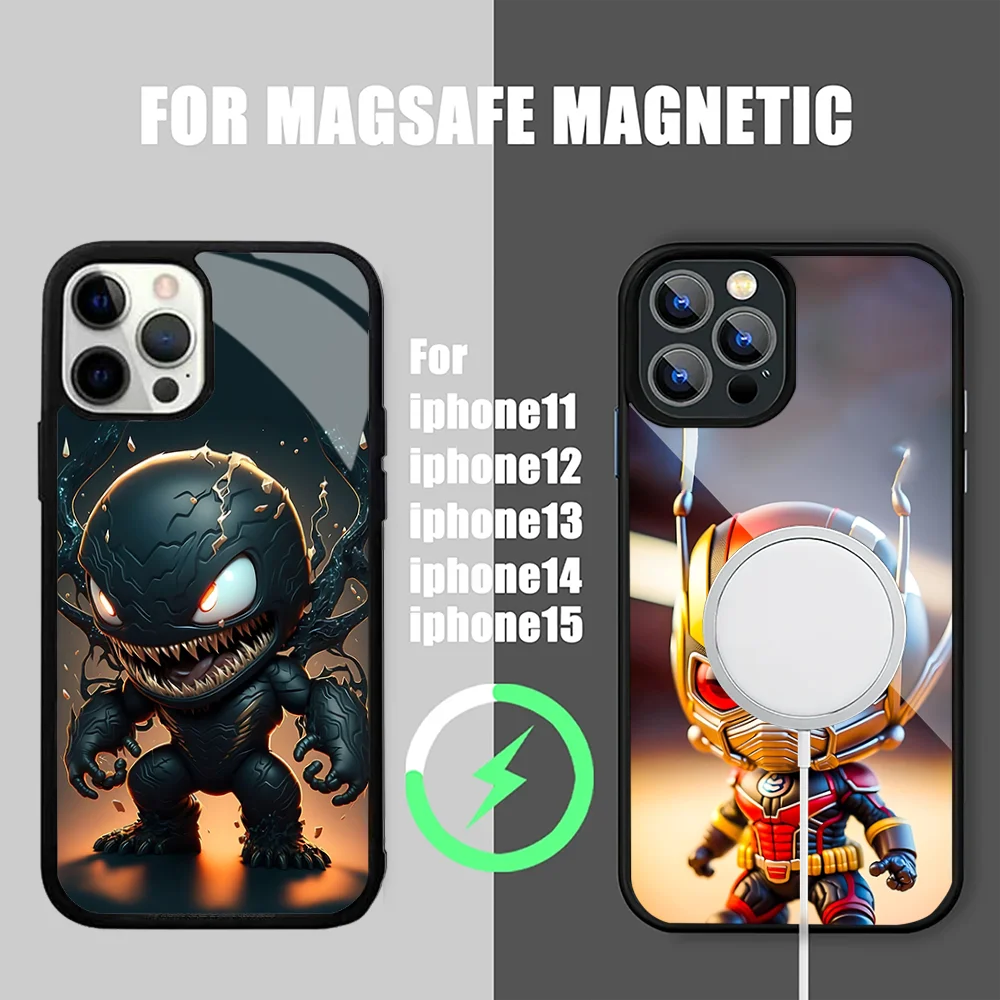 

Baby-M-marvelS-characters Phone Case Strong Magnetic For IPhone 15 14 13 Pro Max 11 12 Mini Alex Mirror For Magsafe Wireless Cha