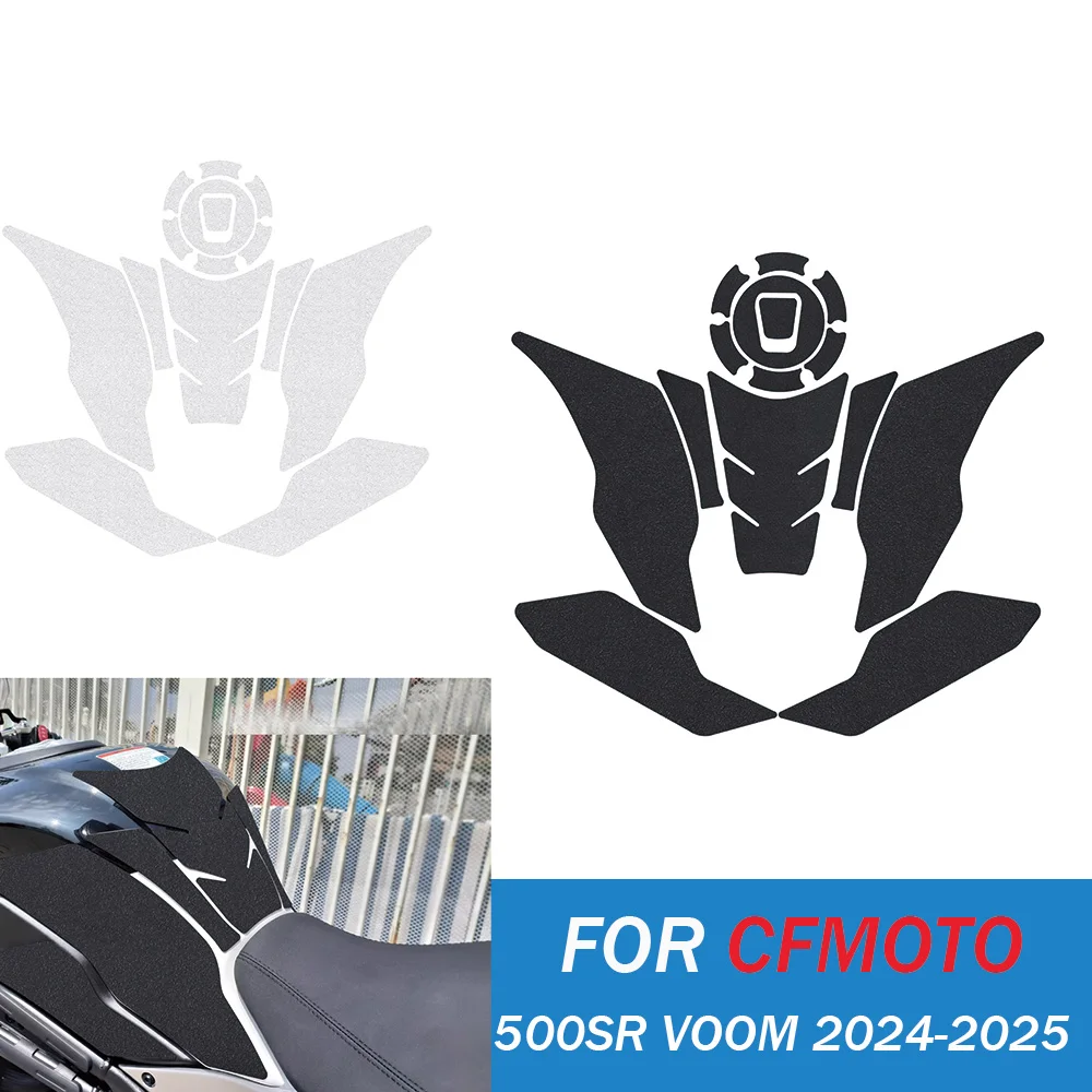 

Для 500SR VOOM бак, тяговая боковая накладка, газовое топливо, наколенник, наклейка для CFMOTO 500 SR 2024 2025, наклейки на мотоцикл, аксессуары для двигателя