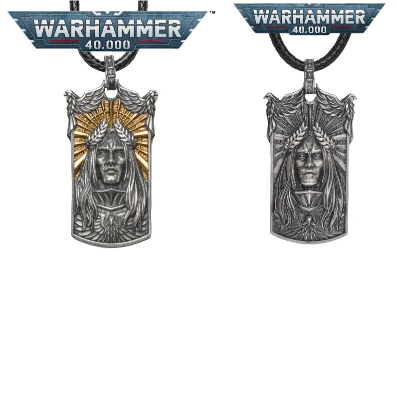 Warhammer 40000 game peripheral emperor holy emblem necklace pendant personalized retro sweater chain accessories gift wholesale