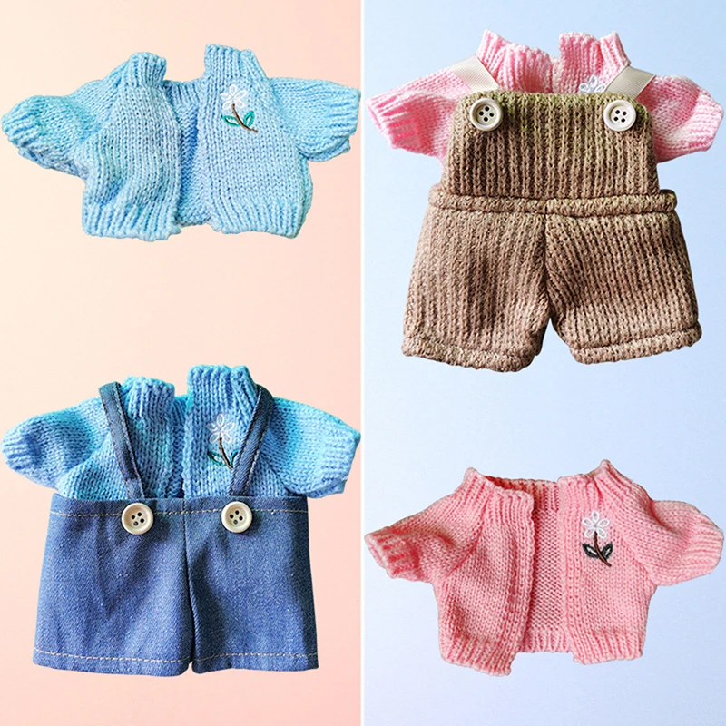 1pc casa de bonecas em miniatura café pato cão roupas calças para 30cm bonito boneca decoração roupas acessórios crianças presente brinquedos