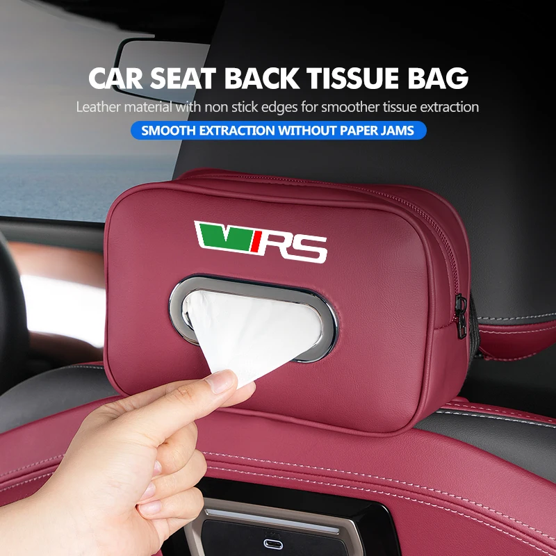 For Skoda Car Center Console Armrest Napkin Box Backseat Tissue Case Superb Derivative Karoq Kamiq MK3 Fabia Rapid Favorit view 5