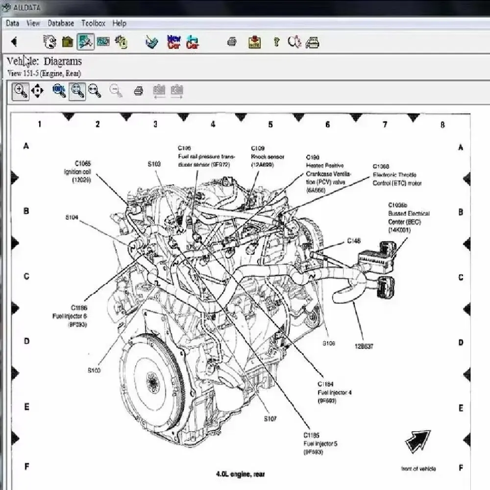 Hot alldata 10.53 software auto repair software All data car software with Wiring diagram