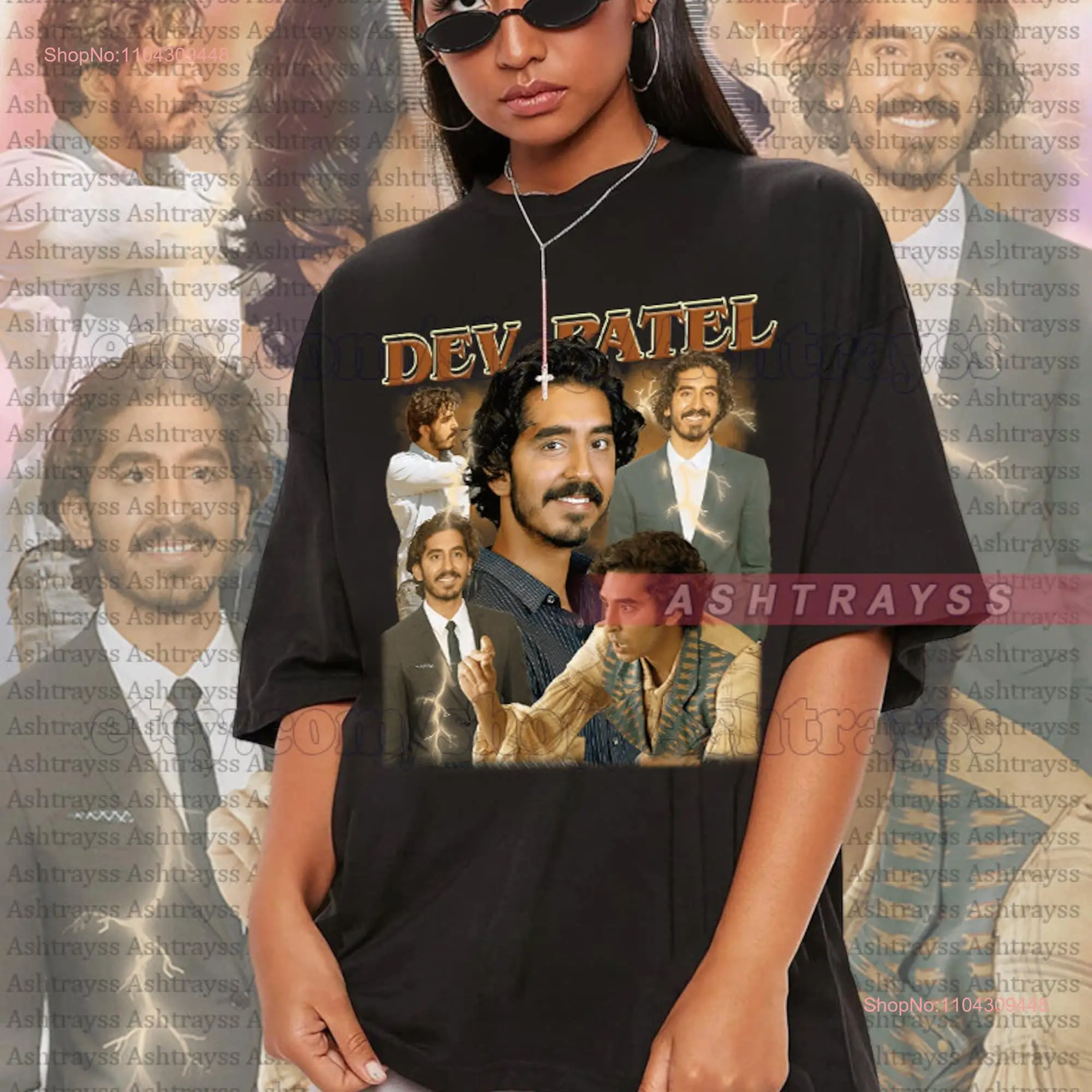 Dev Patel Vintage Bootleg T Shirt long or short sleeves