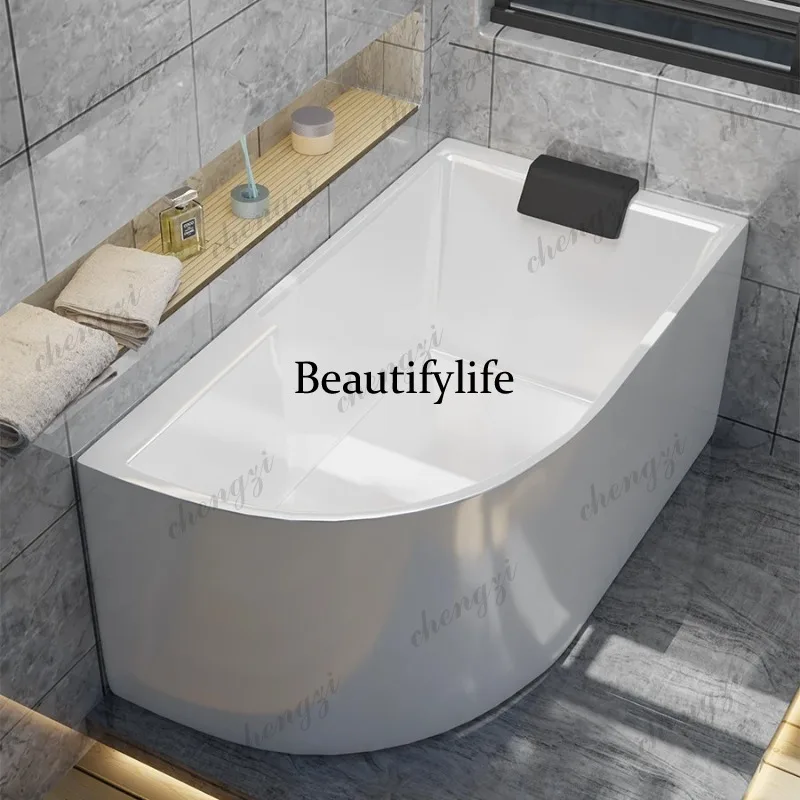 S178 Acrylic Home Hotel B & B Adult Double Skirt Thin Edge Deep Soaking Removable Bathtub Soaking Bucket
