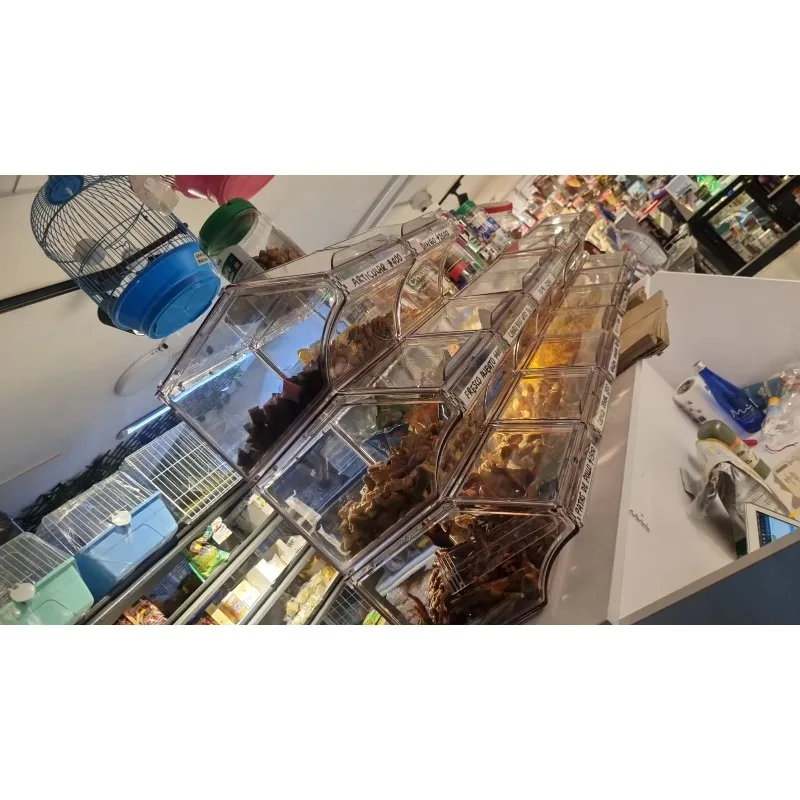 صناديق الحلوى وجبة خفيفة رف عرض الرف الشوكولاته السائبة الغذاء الحلوى عرض الرف المكسرات الحلوى عرض صناديق الوقوف للتسوق #5