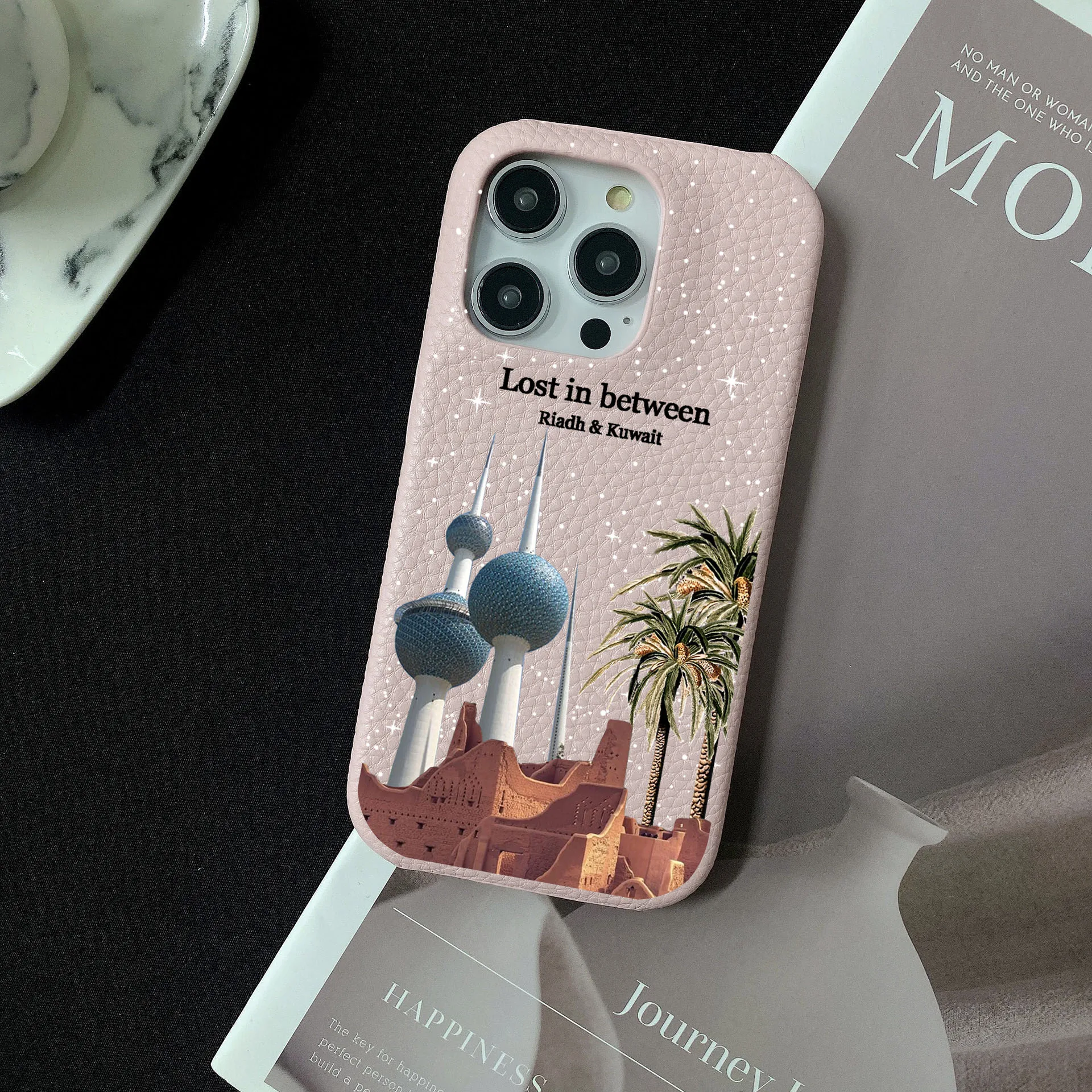 

Custom Leather Case For iPhone16pro 16promax 16plus 15 14 13 12 11 Pro Max Initials Letters Engraved Cover