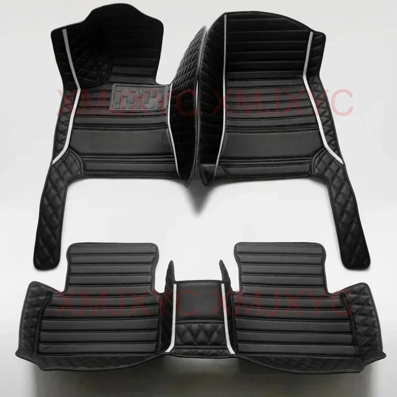 Tapetes personalizados do assoalho do carro 5D, acessórios interiores do carro, tapetes para Peugeot 206, 2004-2008, 207, 207, CC, 301, 2012-2019, 607, 2004-2006