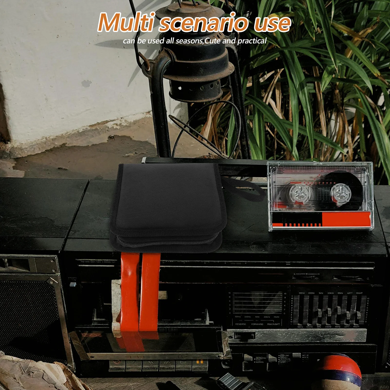 

Cd Storage Bag Large Capacity Pu Dvd Pouch Portable Disc Organizer Car Travel Holder Cd Dvd Case