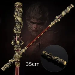 Black Myth Wukong Katana Sword Golden Hoop Stick Real Steel Sword Iron Real Size Weapon Cosplay Prop Decoration Craft Anime Gift