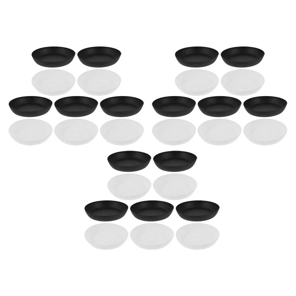 

30Pcs Flowerpot Trays Plastic Saucers for Succulents Water Catcher Drip Tray Indoor Outdoor Gardening Plant Base Drainage