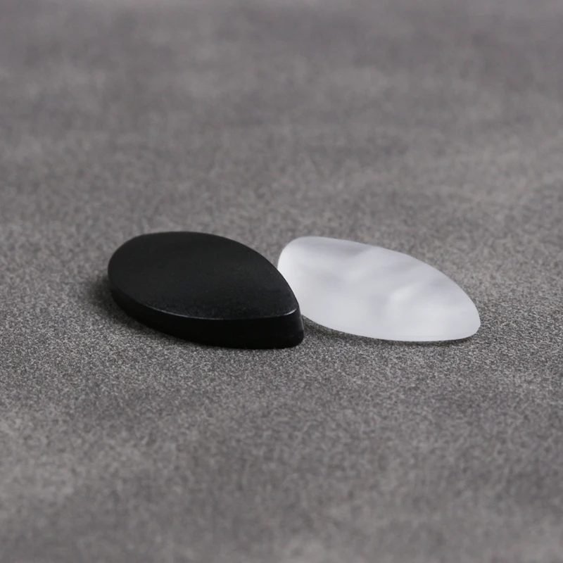 COLOUR_MAX 5 Pairs Soft Clear Push in Push on Silicone Nose Pads Nosepads for Porsche Frames