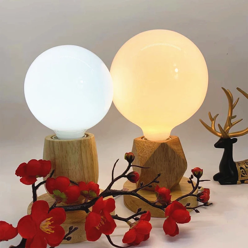 

Milky Glass Bulb G80 G95 7W E27 Globe Ball Bulb Cold/Warm White Lampada LED Lamp