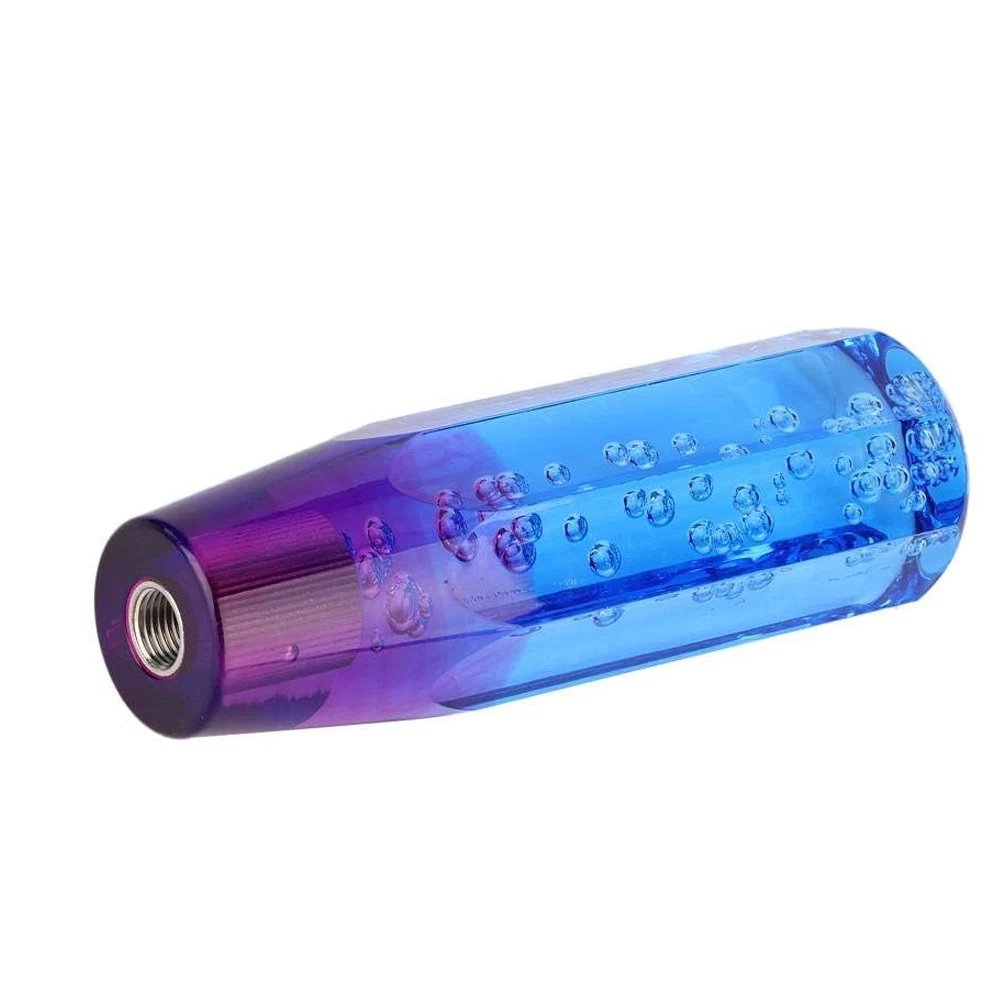 Knob Stick Crystal Transparent Bubble Purple Blue Throw Gear Shifter 10/25CM Manual Transparent Gear Knob Stick Transmission
