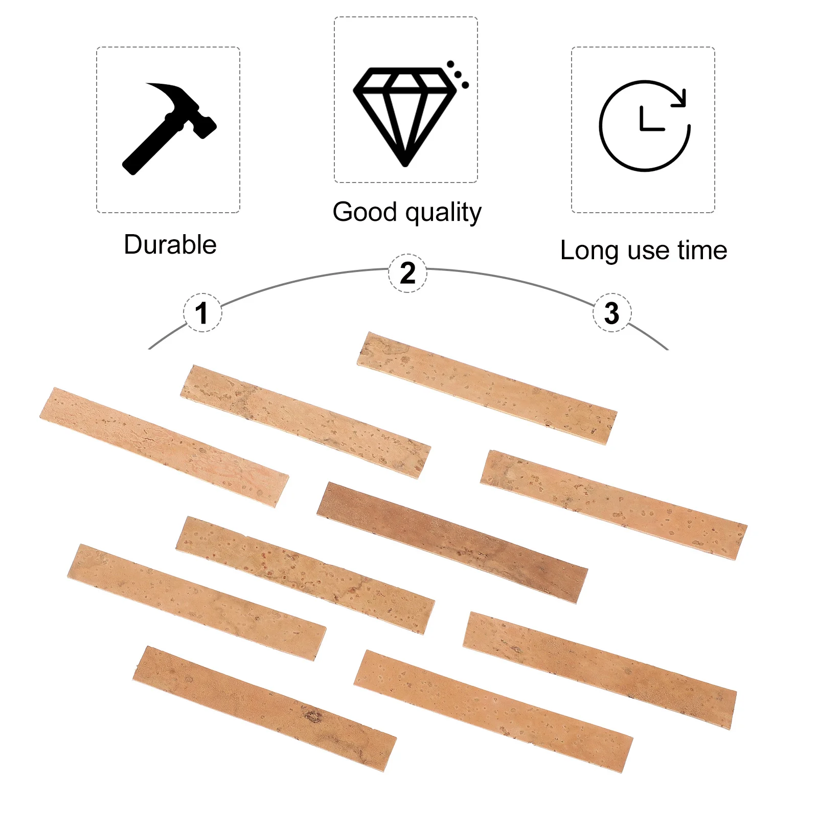 

10 Pieces Cork Sheet for Clarinet Flute Saxophone Durable Sealing Flexible Environmental Protection Multi-Use Cork Sheet