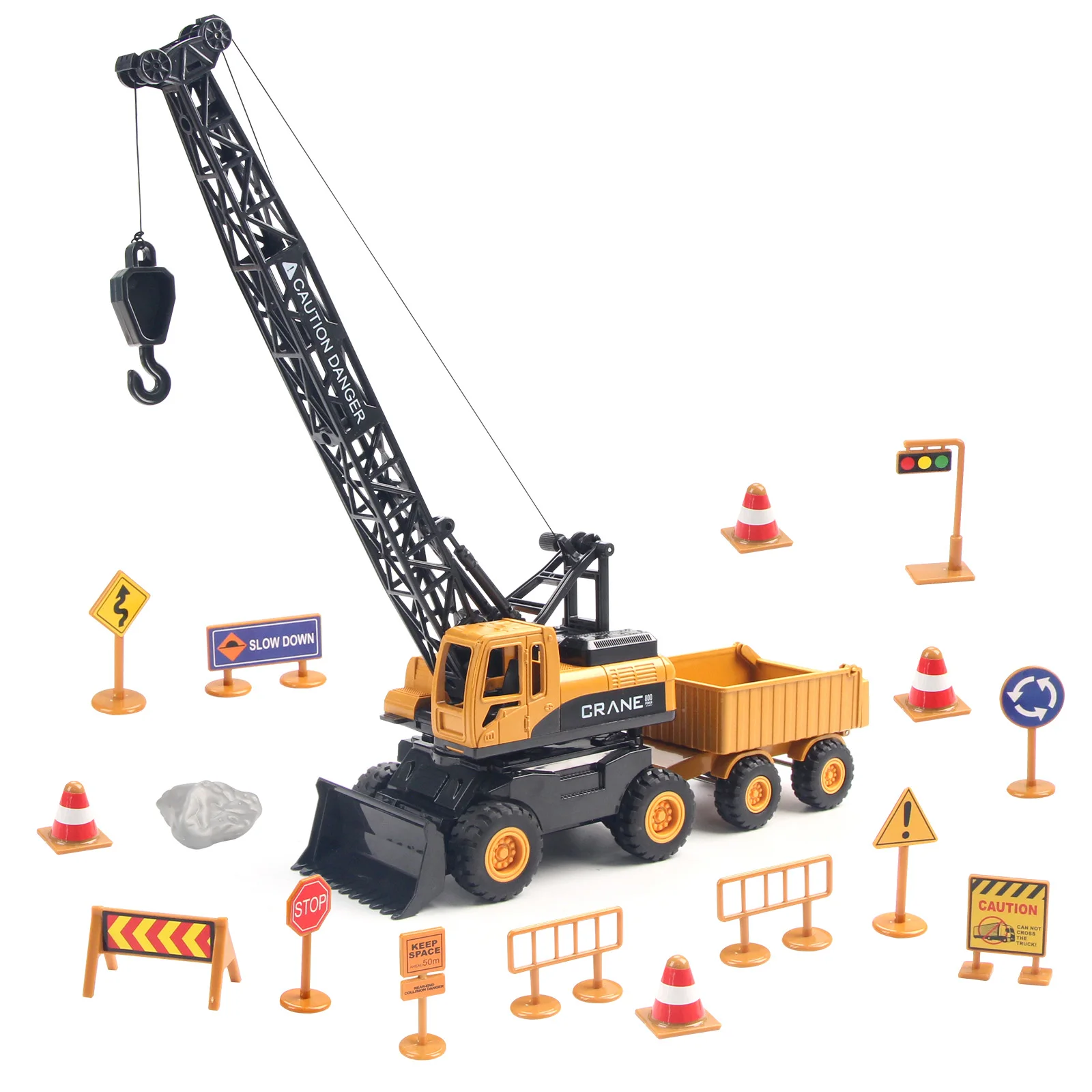 

Construction Engineering Crane Vehicles Set Toy with Dump Truck Toy Bulldozer Model Toy Gifts for Toddlers Kids Boys