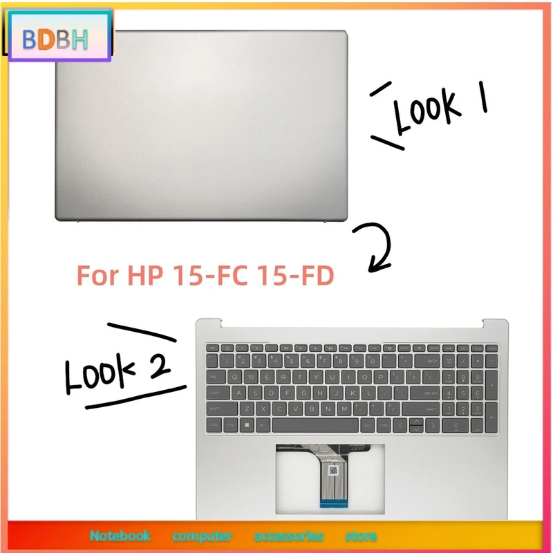 15 15 FD 15.6 Inch Laptop Rest Upper with US Keyboard Back Cover