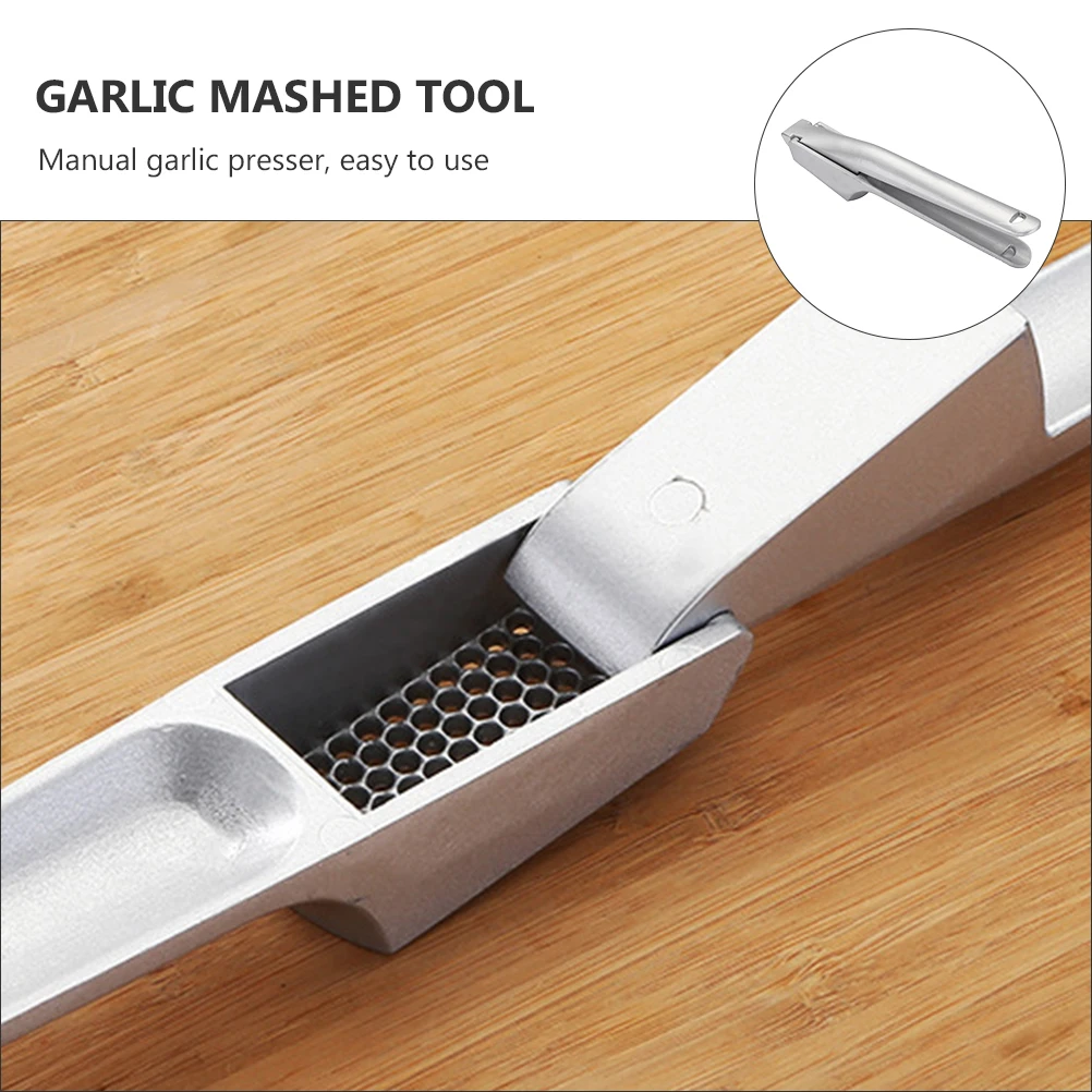 

1Pcs Aluminum Alloy Manual Garlic Crusher Press Kitchen Tool Easy Clean Garlic Mashed Tool Practical Kitchen Gadget