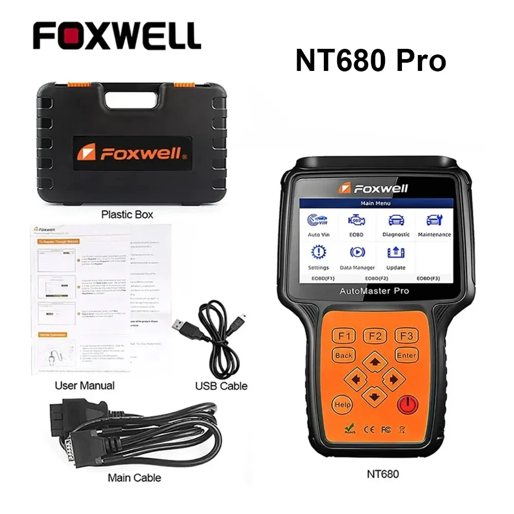 

Foxwell NT680 Pro все системы делают сканер с специальными функциями обновления Foxwell NT650 Elite NT630 Plus